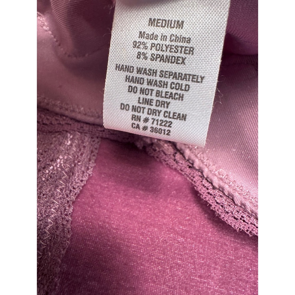 Pamela Anderson Vintage Camisole Tank Top Purple Lace Velvet Y2K Fairy Sz M New - Picture 6 of 9